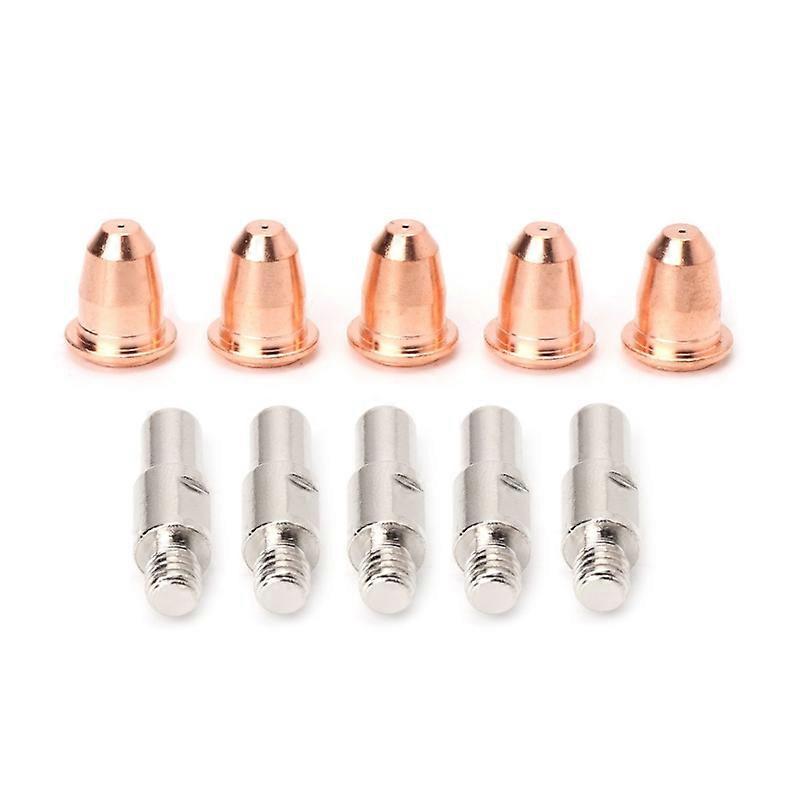 10pcs/set S45 Consumables Kit Electrode 08mm Nozzle Tip For Plasma Cutter Torch