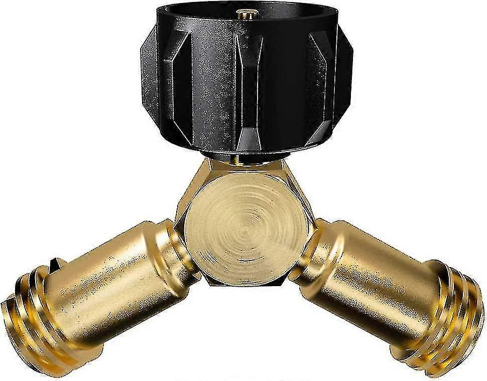 プロパンタンクY-スプリッタ、プロパンアダプタ2ウェイバルブ2アプライアンス、バーベキューグリル、ヒーター、ストーブなどを接続する20lb Lpガスボンベ用