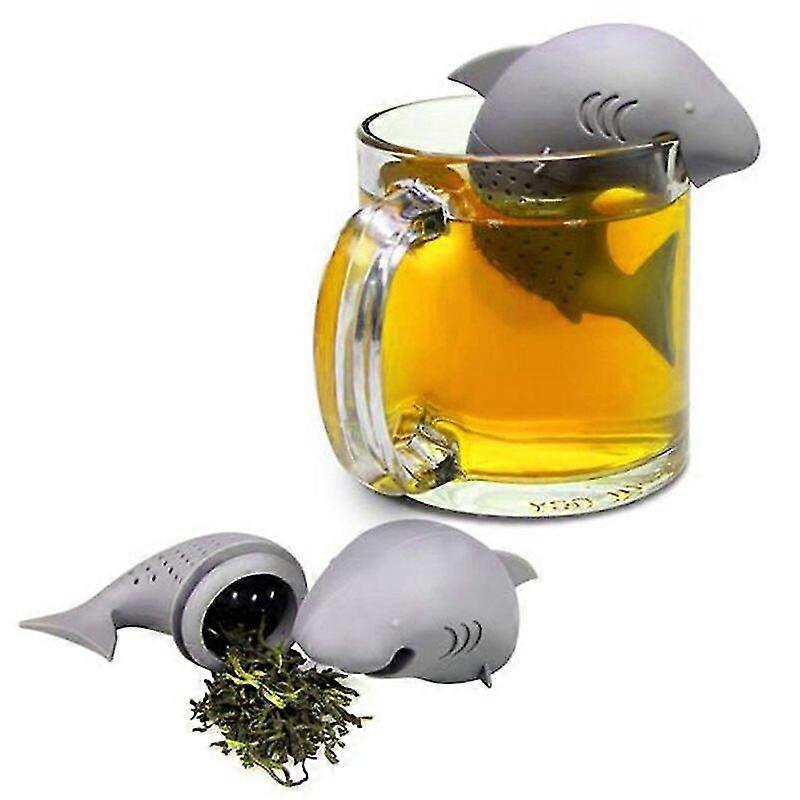 Shark Tea Infuser Silicone Strainers Tools Thee Zeef Infuser Filter