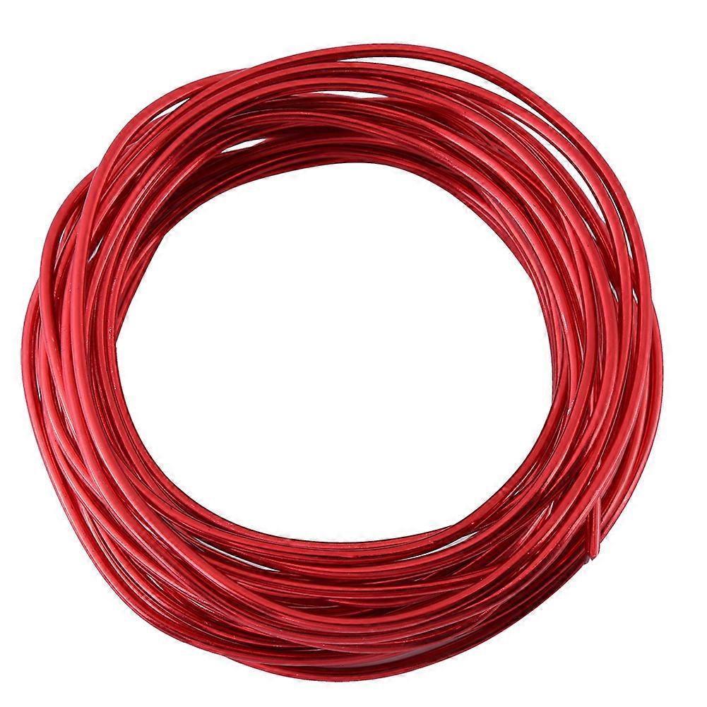 2mm Round Oxidation Aluminium Wire 5 Meters Roll for DIY Crafts Making Red
