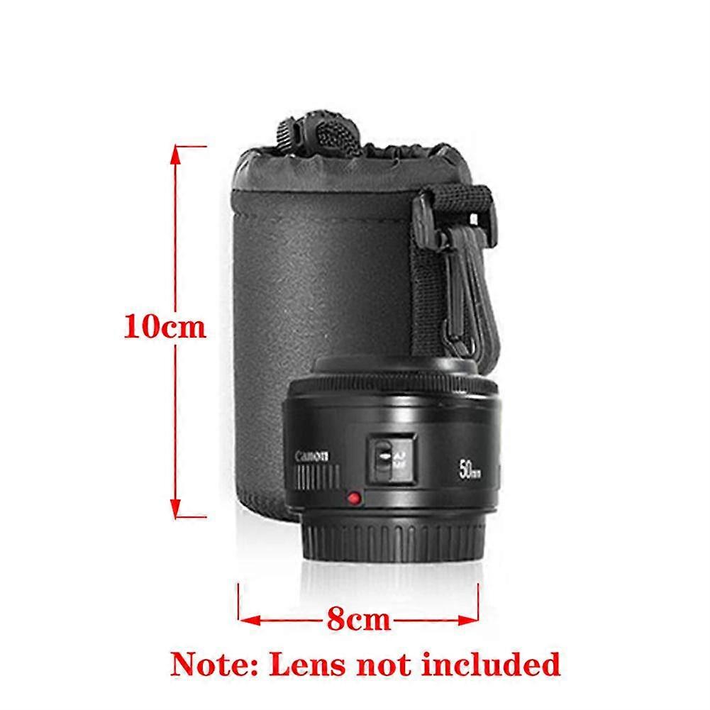 Waterproof Camera Lens Bag Drawstring Bag Compatible For Canon Sony Nikon Dslr Camera Lens Barrel Sleeve With Hook