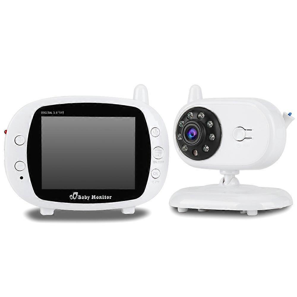 3.5" LCD Display Video Baby Monitor IR Night Vision Two-Way Audio