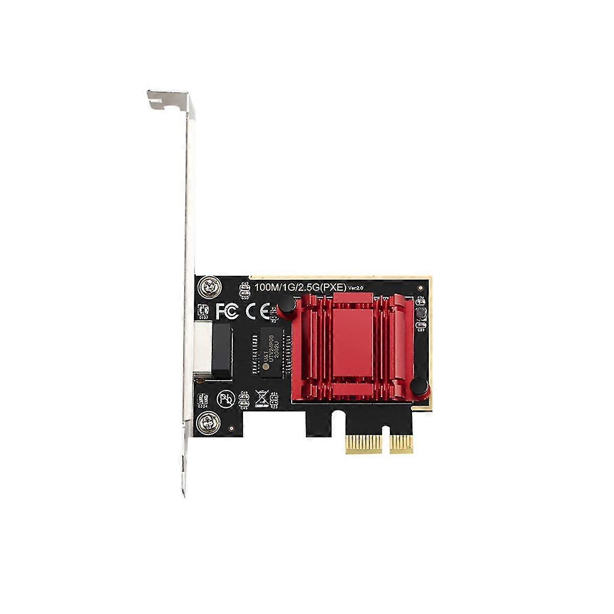 2.5G PCI-E Network Card RTL8125B Chip Gigabit Ethernet PCIE Network Card 10/100/2500Mbps 1Gbps/2.5G