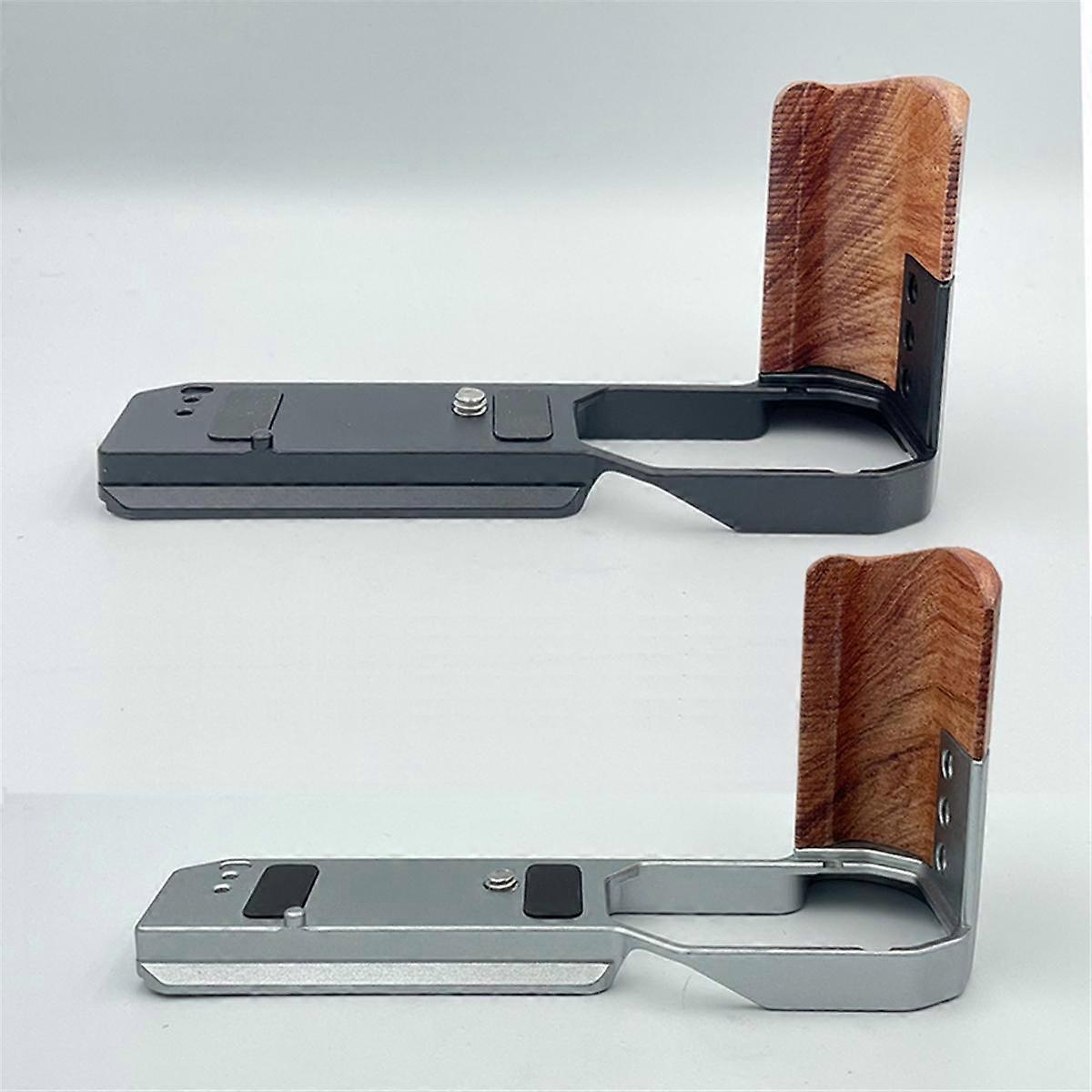 For Wooden Handle Special L-Shaped Board of Wooden Handle DSLR Somehow Extend Accessories Silver