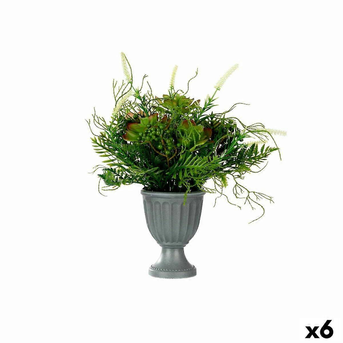 Decorative Plant Ibergarden Plastic Wineglass 21 x 30 x 21 cm 34 x 39,5 x 34 cm (6 Units)