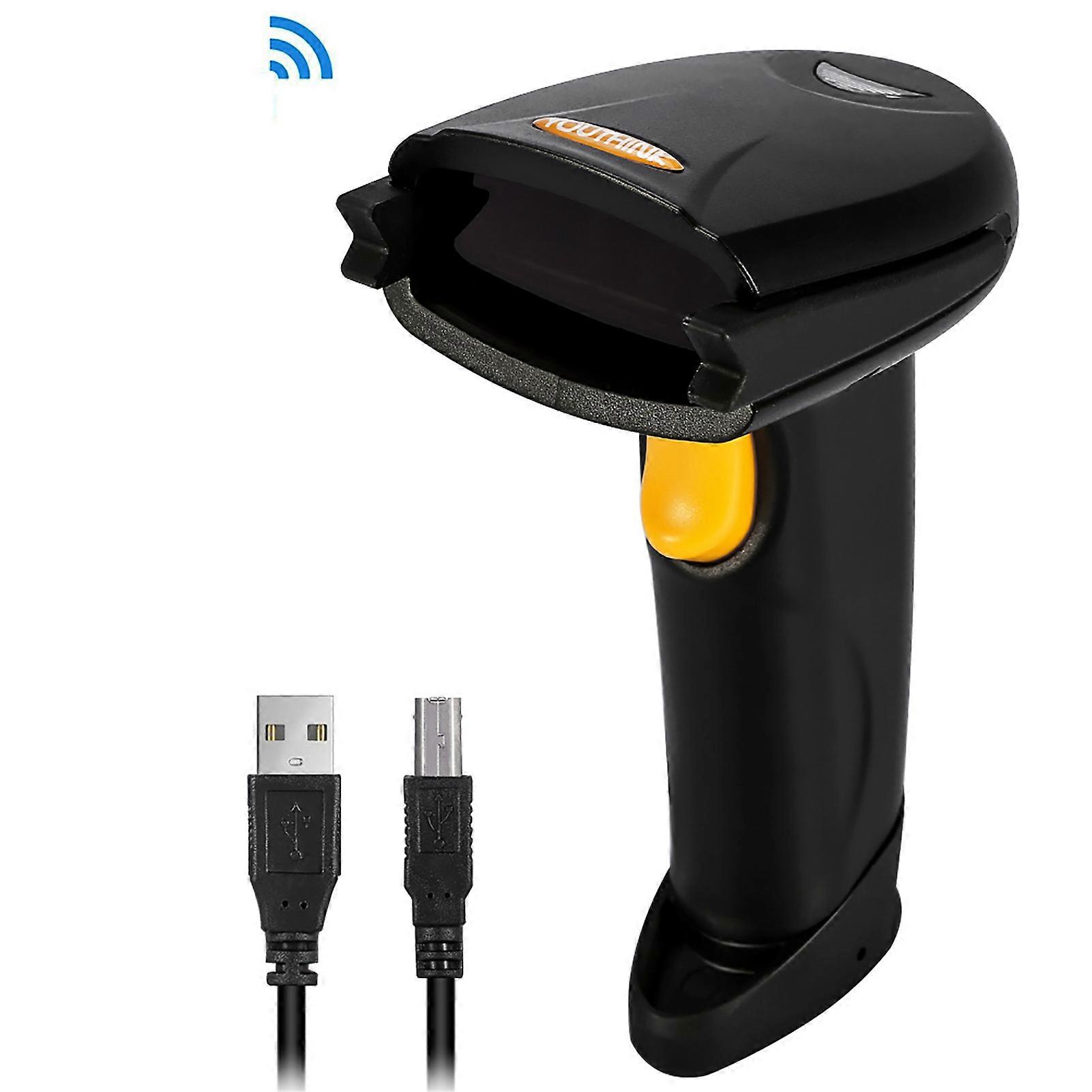 Wireless Bluetooth 4.0 & USB 3.0 Wired Barcode Scanner, 1D Handheld Inventory Laser Bar Code Re NO.4620