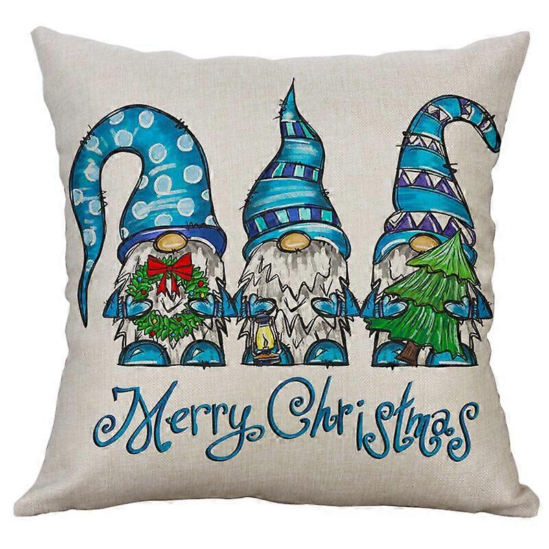 メリークリスマスノームスロー枕カバー赤格子縞トラック鹿クッションカバーデザイン455jpjcjh