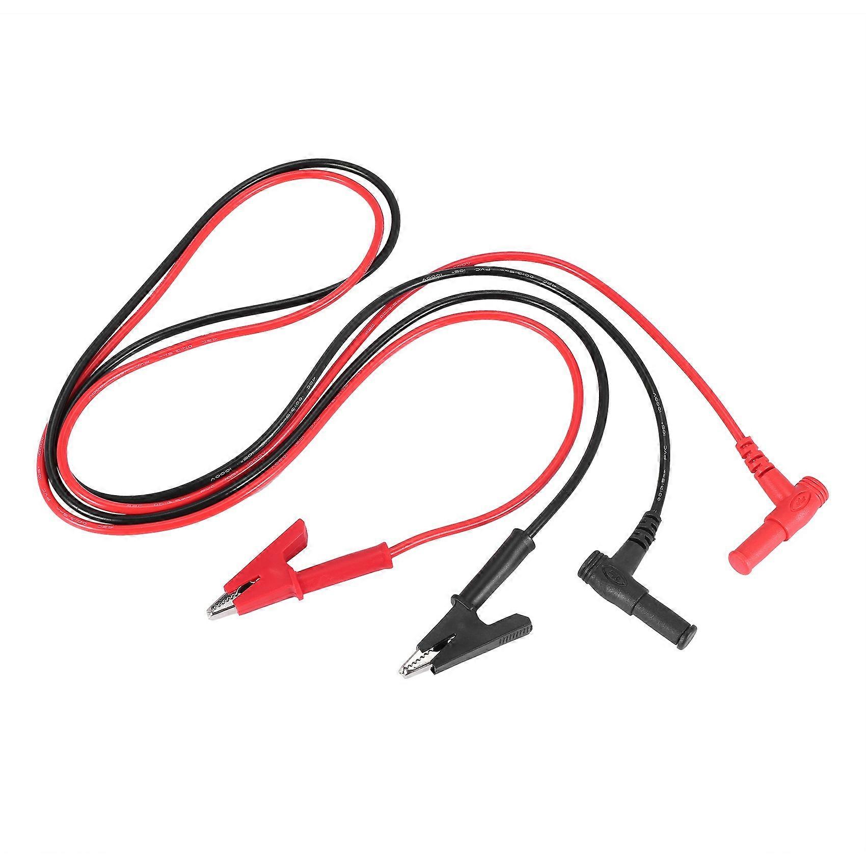 Pair Banana Plug to Alligator Clip Test Lead Clip Lab Test Cable with Banana Plug Heavy Duty 1M Lon