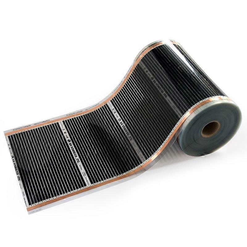 220V 220W 50cm-8 מטר רוחב חימום תת רצפתי בריא חימום תת רצפתי אינפרא אדום מחמם סרט פחמן שטיחון חימום רצפה חשמלי