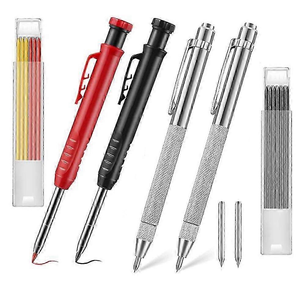 Tungsten Carbide Scriber Carpenter Mechanical Pencil Set, Marking Tool for Glass, Ceramics, Metal
