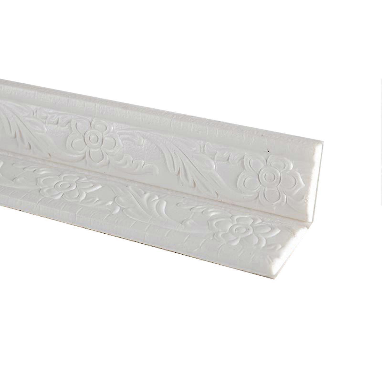 3D Pattern Waistline Baseboard Wall Trim Line Stickers Decoration Self Adhesive Wall Edge Waterproof