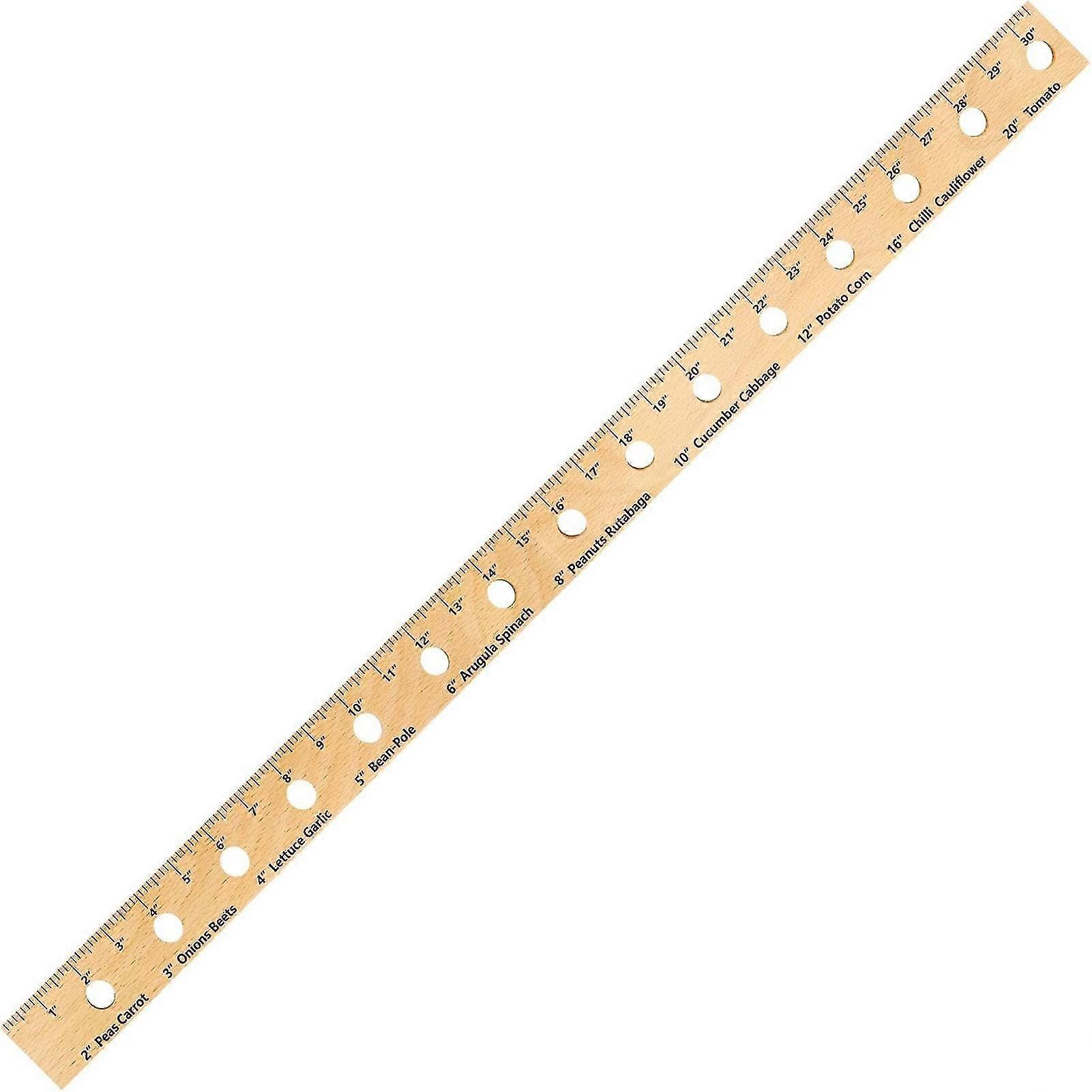 Wooden Plant Ruler Foldable Planting Ruler with Holes Smooth Edge Burr Free Easy to Use Lightweight Portable Garden Ruler-Good quality