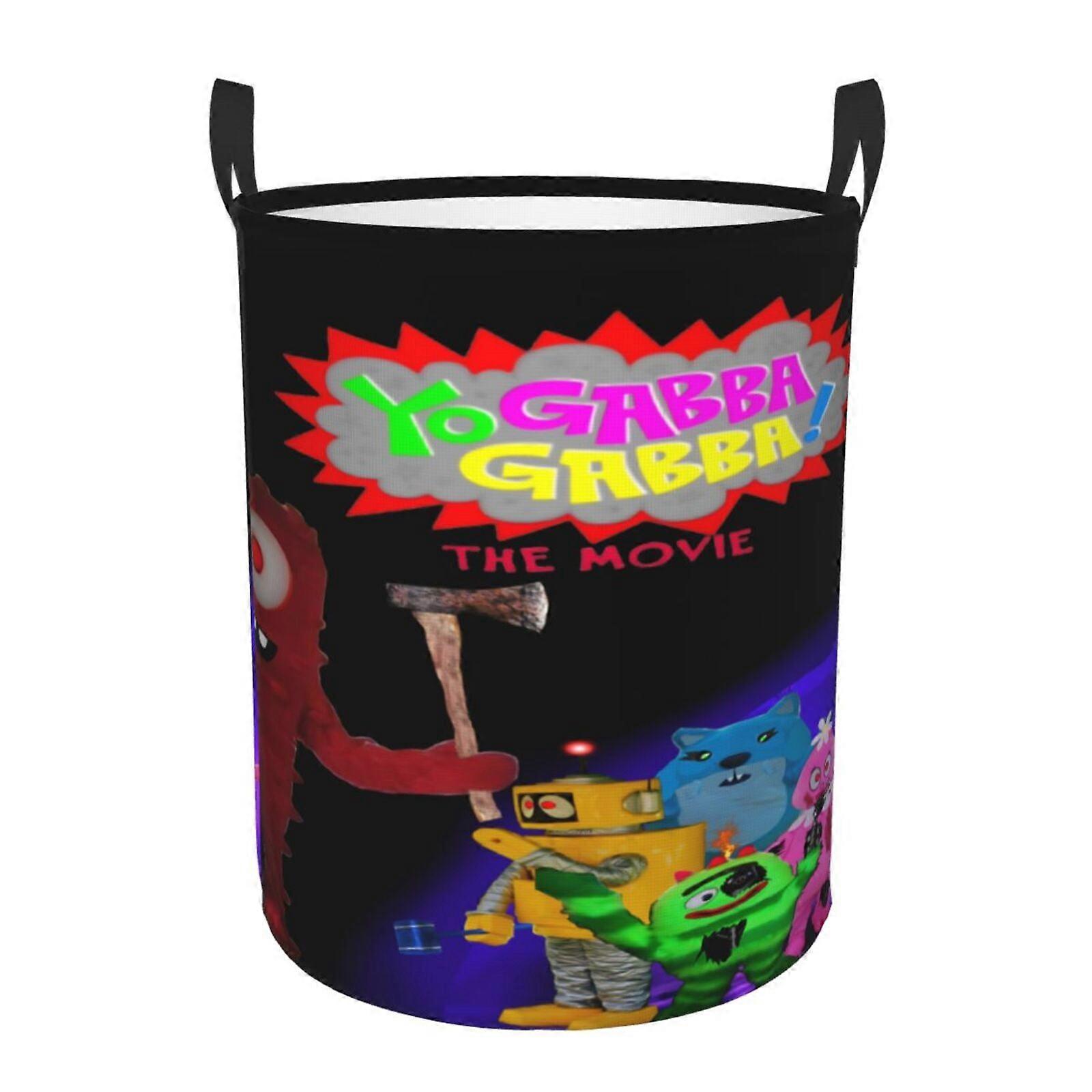 Yo Gabba Gabba 3d Graphic Flame Laundry Basket Fire Flame Clothes Hamper Storage With Handle-SYS27734