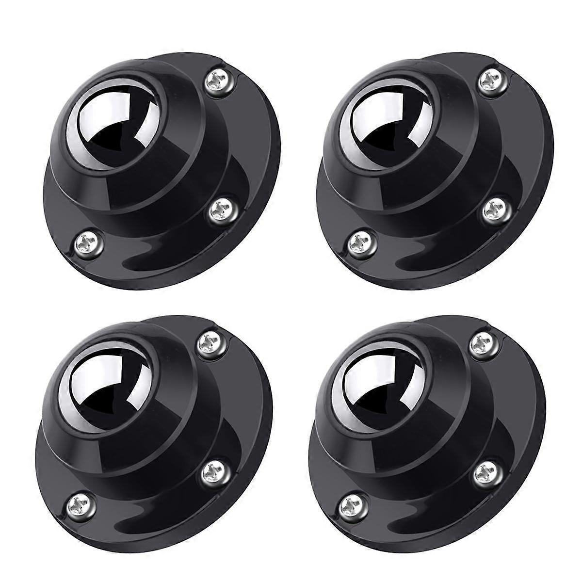4 Pack 1 Inch Self Adhesive Caster Wheels for Furniture, Low Profile Swivel Wheels for Small Applia
