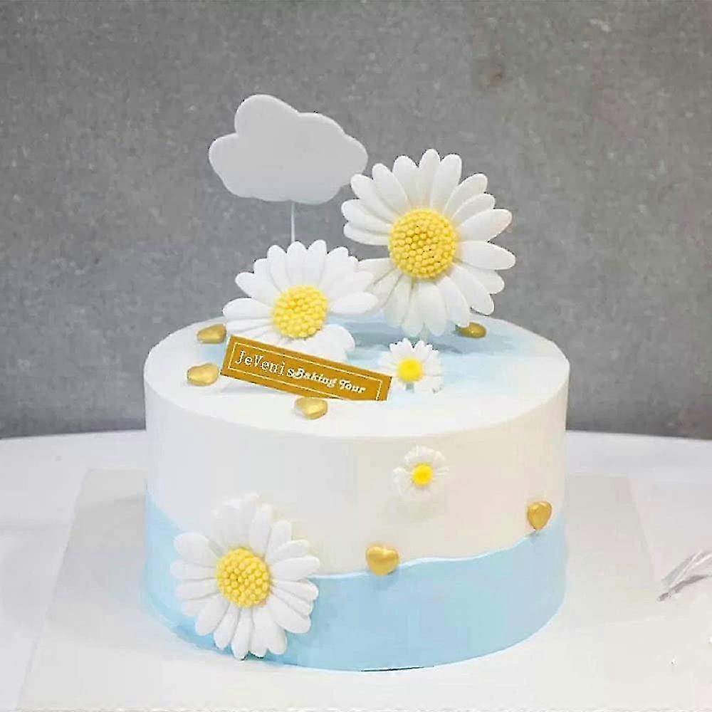 Anseom Blumen-Kuchen-Deko – 80 Stück, Oblatenpapier Essbar, Bunte Blumen, Für Kuchen, Cupcakes, Desserts
