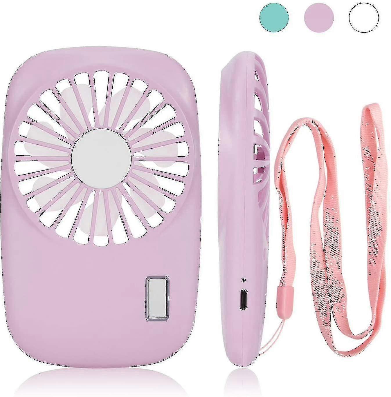 Small Portable Fan Rechargeable-pink Hs