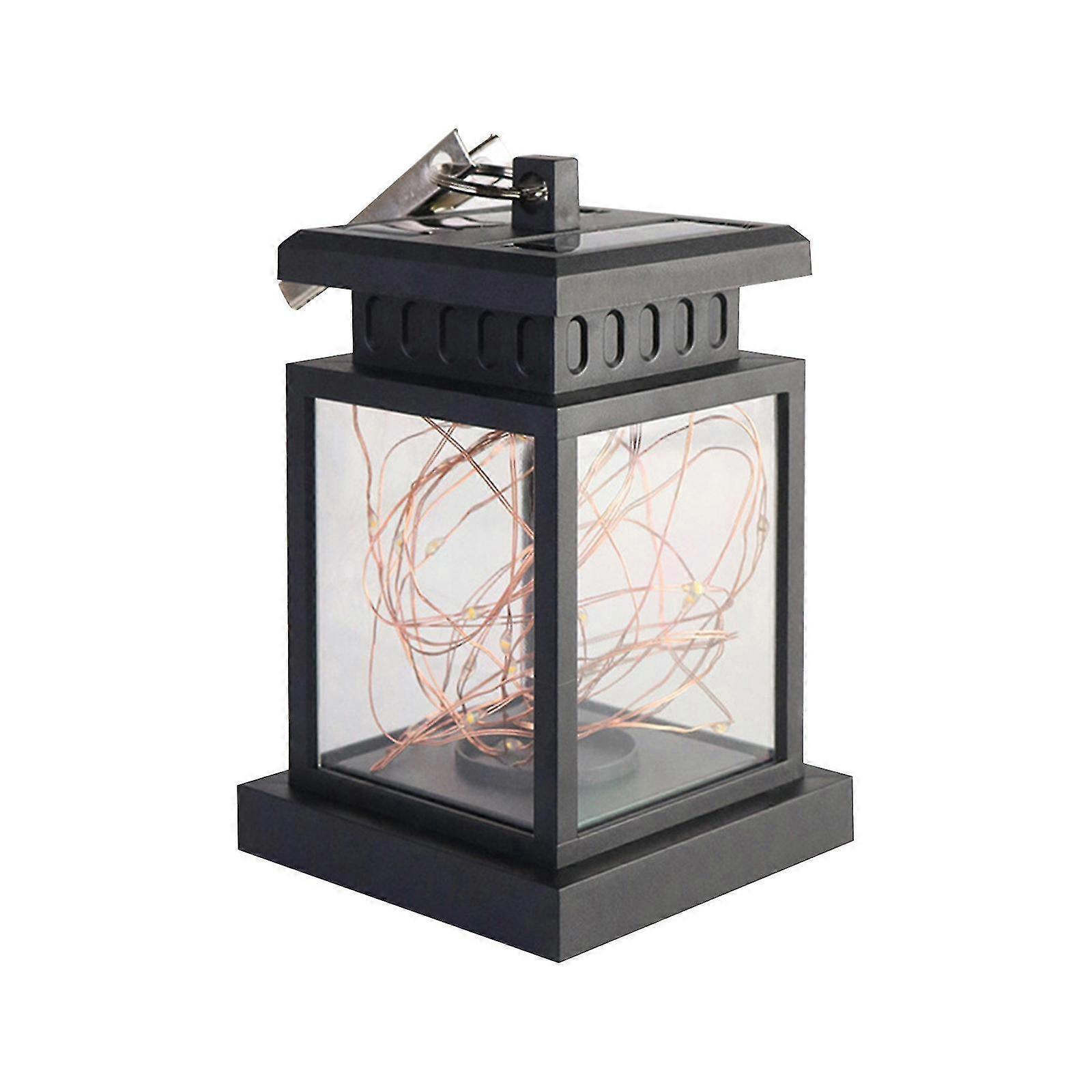 Outdoor Camping Hanging String Light Lantern Led Solar Decorative Lantern