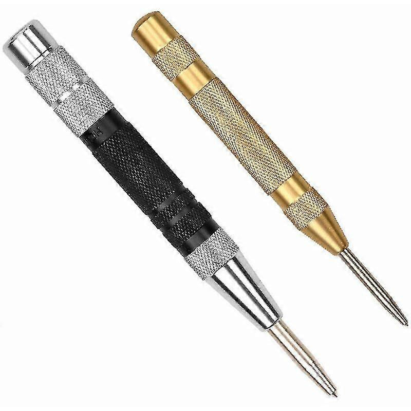 Automatic Center Punch Positioner With Handle (silver Black-gold)