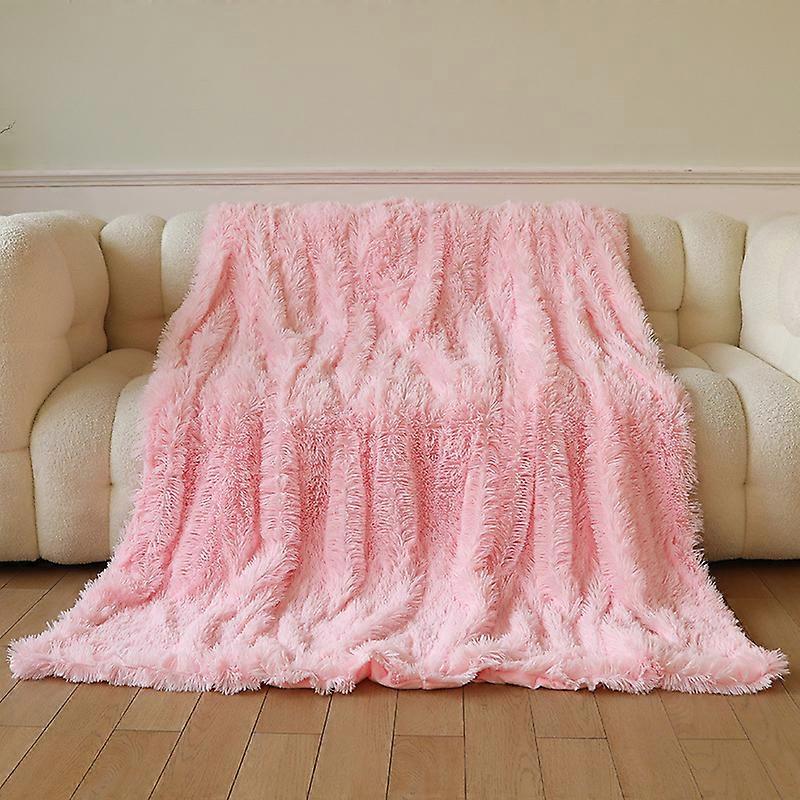 Super soft and comfortable pretty blanket (130*160cm,pink)