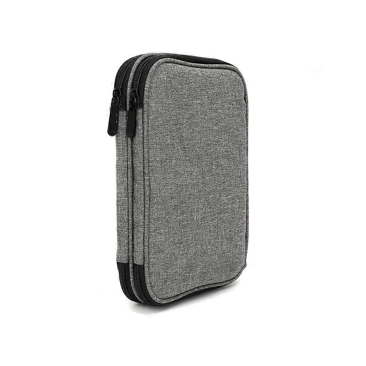 Knitting Needls Case Without Hooks and Accessories,Zipper Storage Organizer Bag with Web Pockets Fo