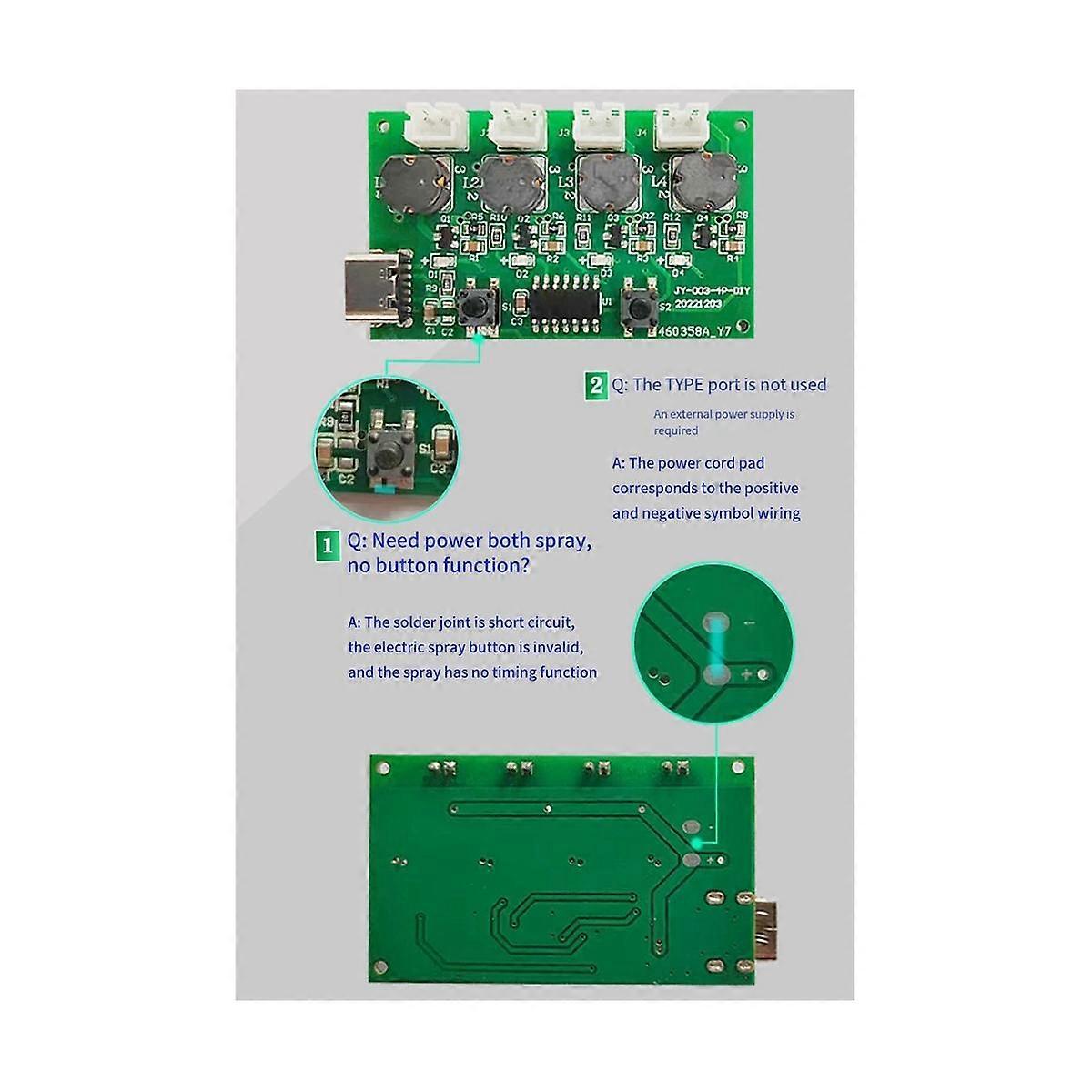 Four-Spray Humidifier Module Humidifier Control Board Atomizer Driver Board Four-Spray Humidifier M