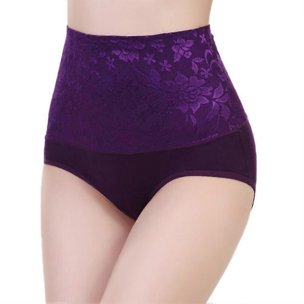 Womens's Butt Lifter Line Body Shaper Hip Abdomen Tummy Control Panties High Waist Firm Underwear - Size Xl (light Purple)