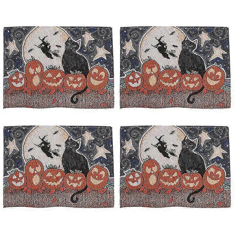 4pcs Halloween Place Mat