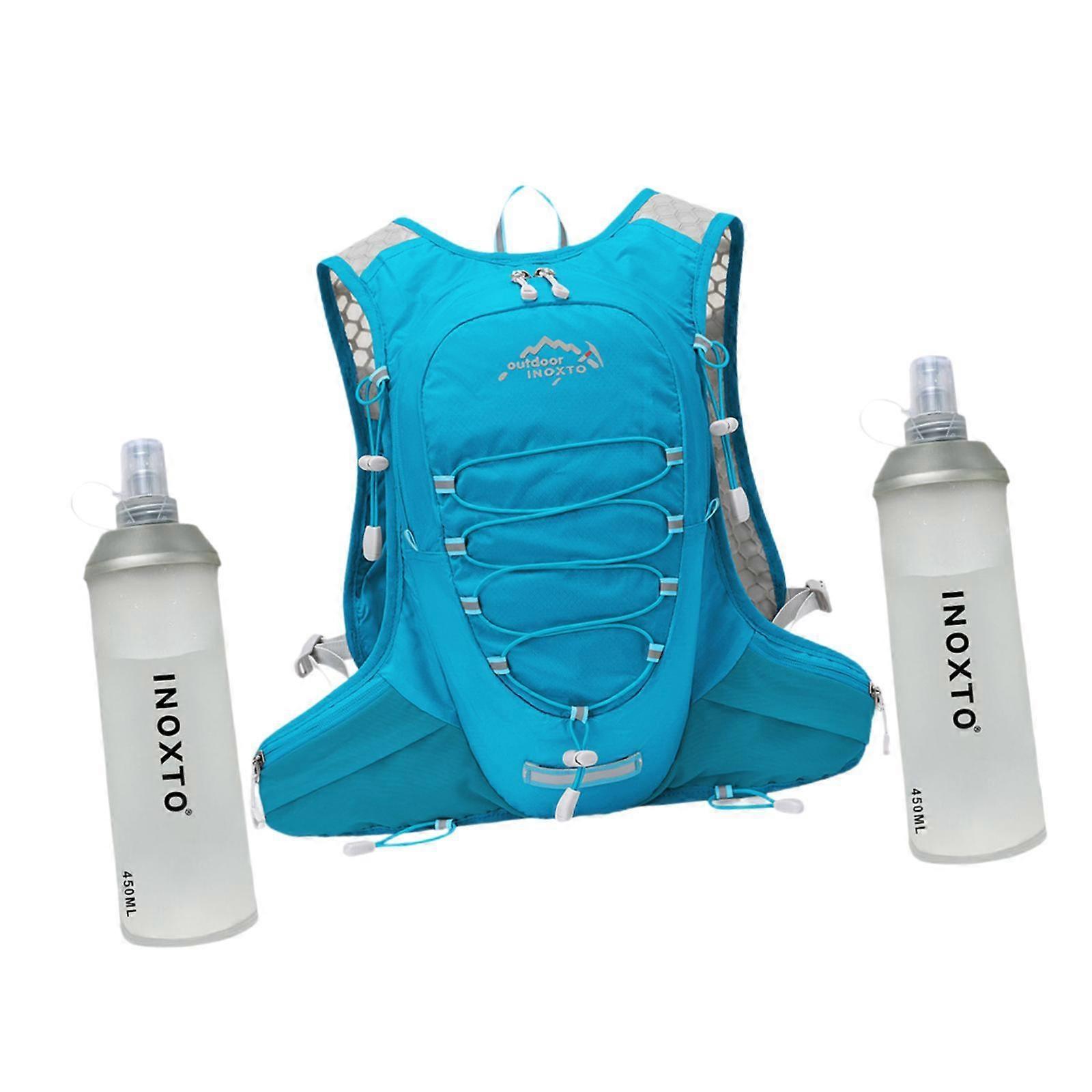 Hydration Pack with 450ml Water Bladder Hydration Backpack for Hiking Biking Blue