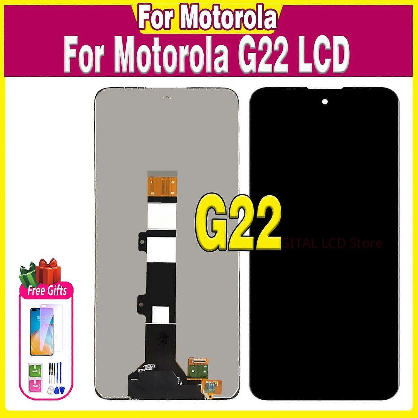 100% Tested 6.5"LCD For Motorola Moto G22 Display Touch Screen Digitizer For Moto G22 2020 Replacement Assembly