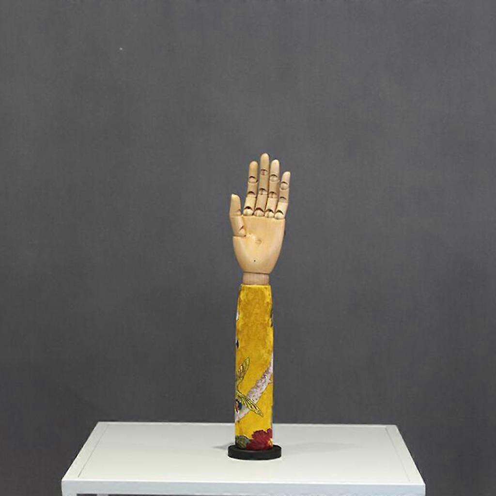 Schmuckgläser aus Holz Handständer mit Flanell - langblumig1