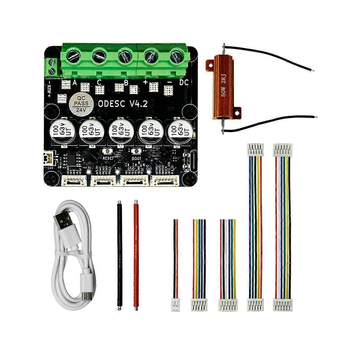 ODESC V4.2 8-24V Single-Drive High-Current High-Precision Brushless Servo Motor Controller, Based o