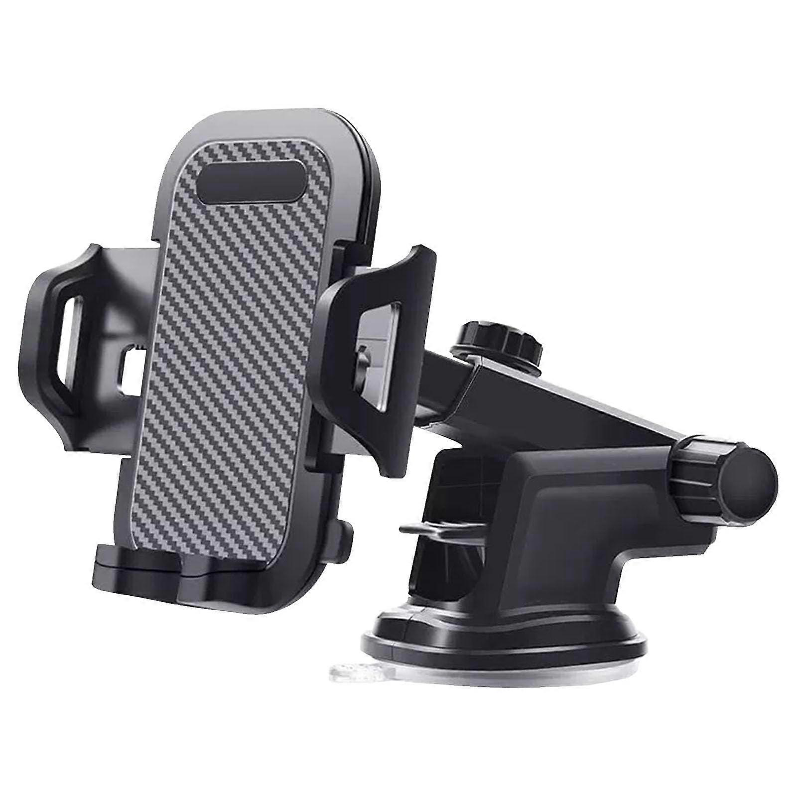 Universal 360° Rotating Car Phone Holder with Anti-Slip & Anti-Vibration Features
