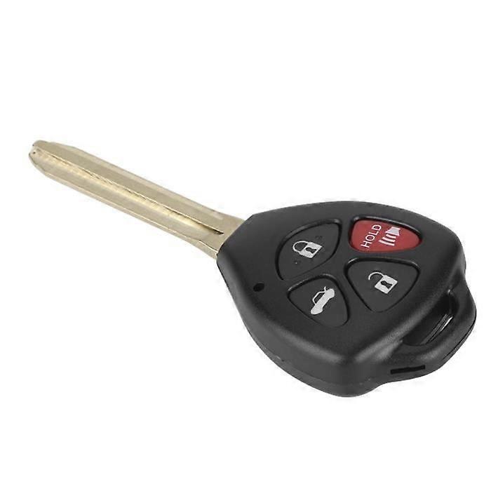 Car Remote Key 4 Button Black Car Keyless Entry Remote Key Fit for Toyota