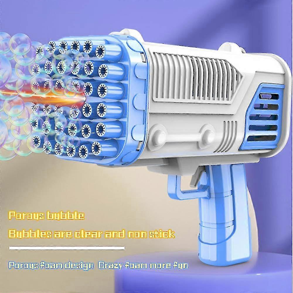 Electric Bubble Makers Bubble Blowing Products Cartoon Rocket Launcher Shape
