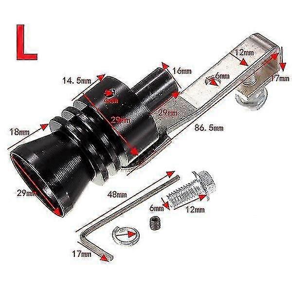الألومنيوم - العادم وهمية توربو، صفارة الأنابيب كاتم الصوت، ضربة قبالة صمام