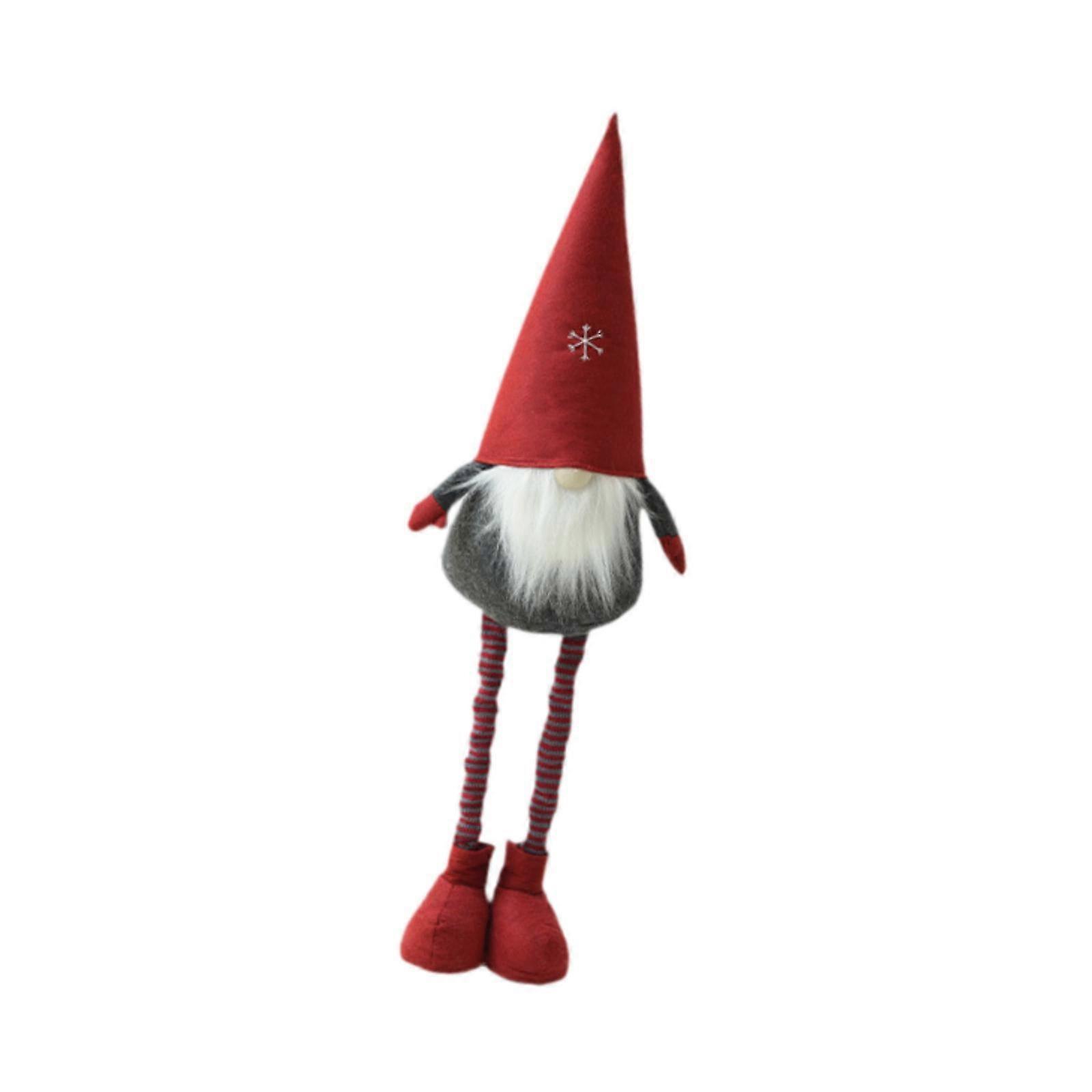 Santa Claus Decorative Gift Soft Stretchable for Festival New Year Fireplace Scalable to 100cm