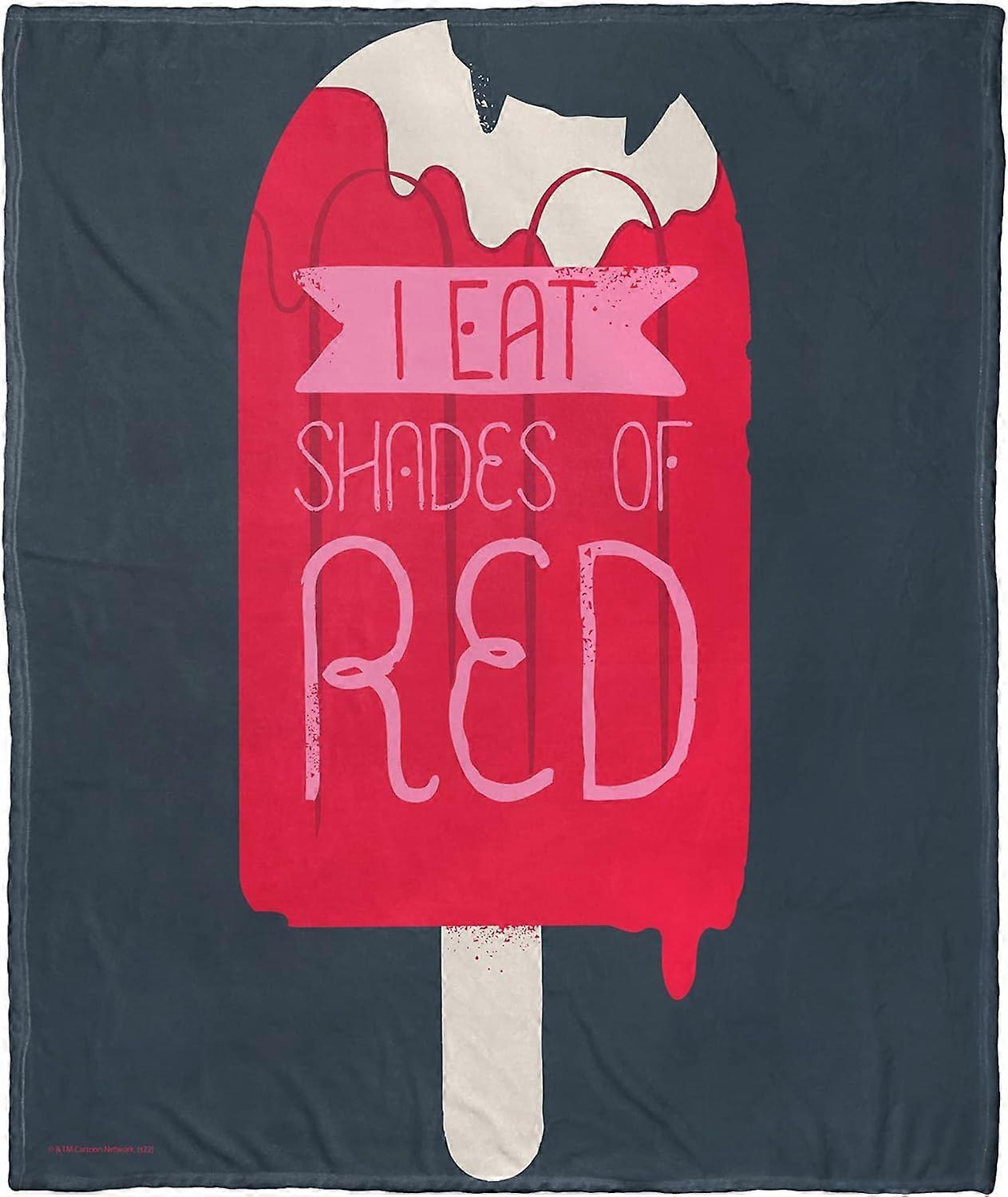 Adventure Time Couverture en soie touchée, nuances de rouge