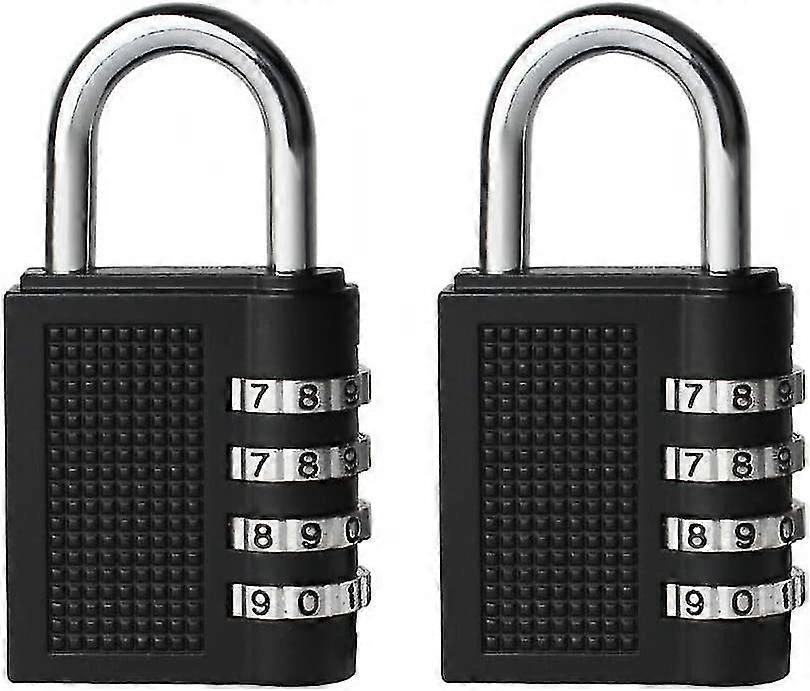 2pcs Locks With 4-digit Code Resettable