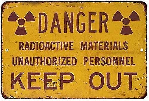 Perigo Manter Fora Vintage Retro Reprodução Presente 8x12 polegadas OU 12x16 polegadas Modo 3768