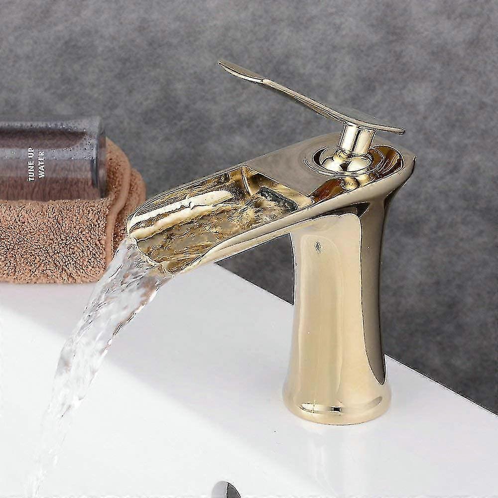 Foss Basseng Kraner Antikk Messing / gull Baderom Kraner Mikser Vask Kran