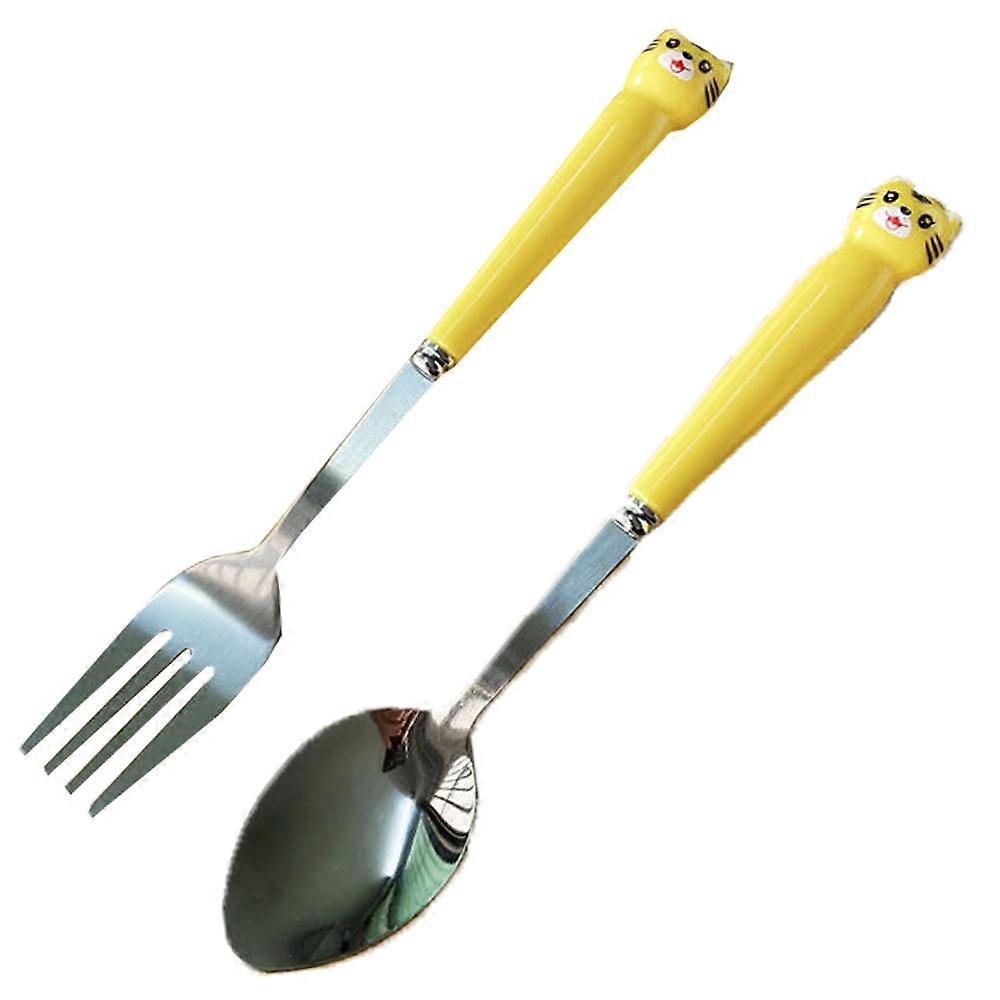 2-Piece Children Flatware SetDinner Utensils Spoon Fork Set