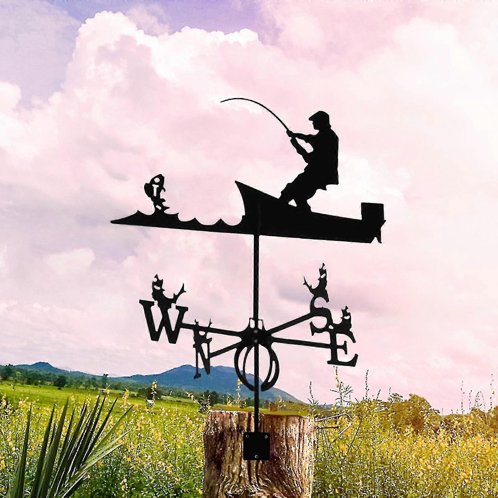 Roof and Garden Weather Vane Decoration Unique Courtyard Ornament