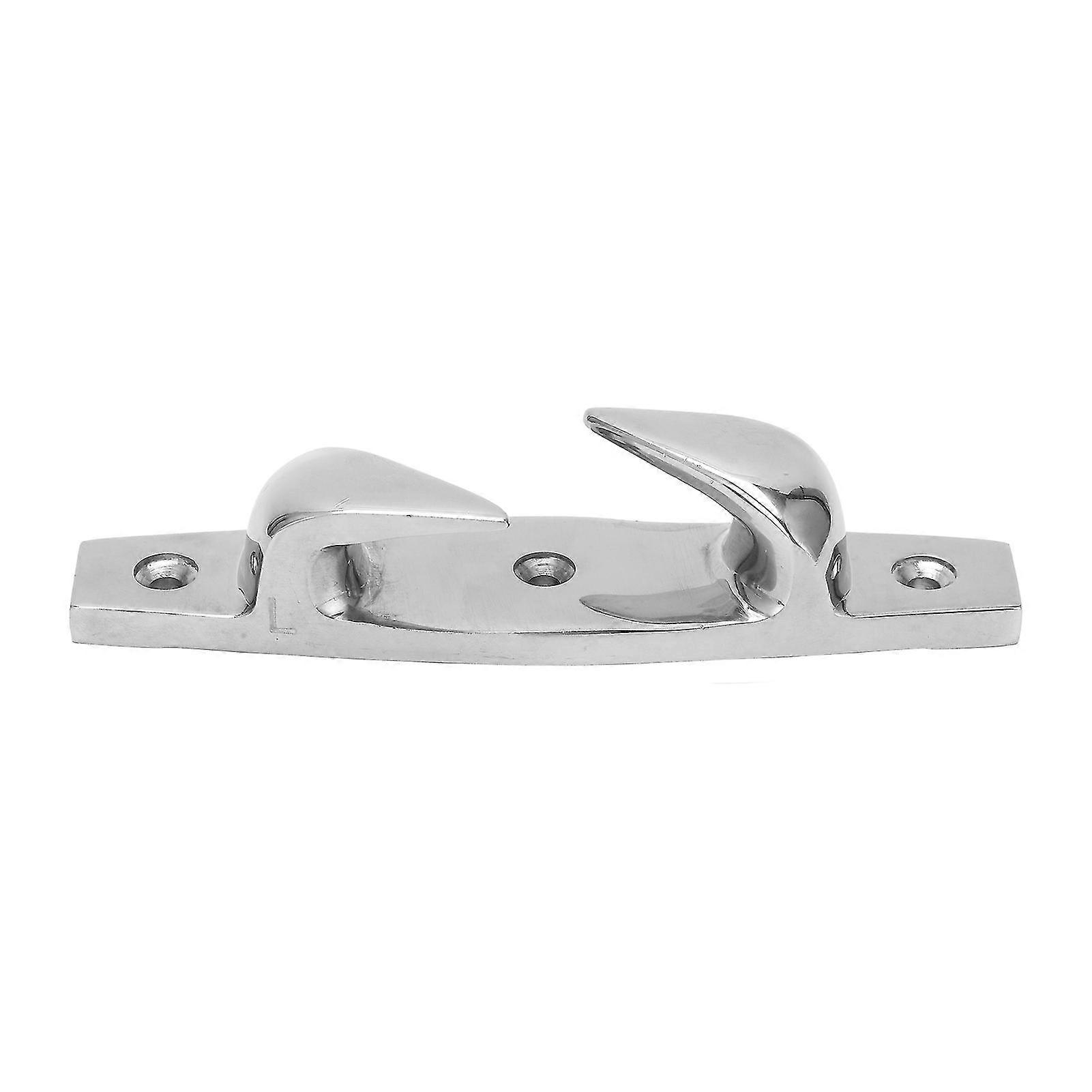 155mm6.1in Stainless Steel Left Straight Bow Chock Cleat - Anchoring Mooring Line Rope Guide