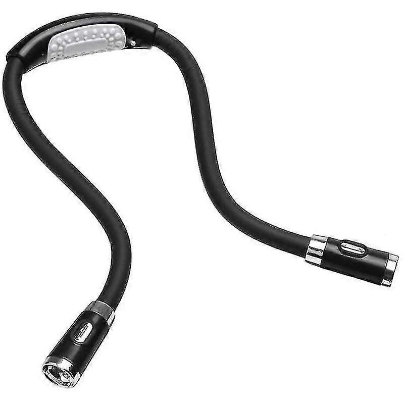 Leselampe, wiederaufladbare tragbare Halslampe LED-Lampe mit 4 LED