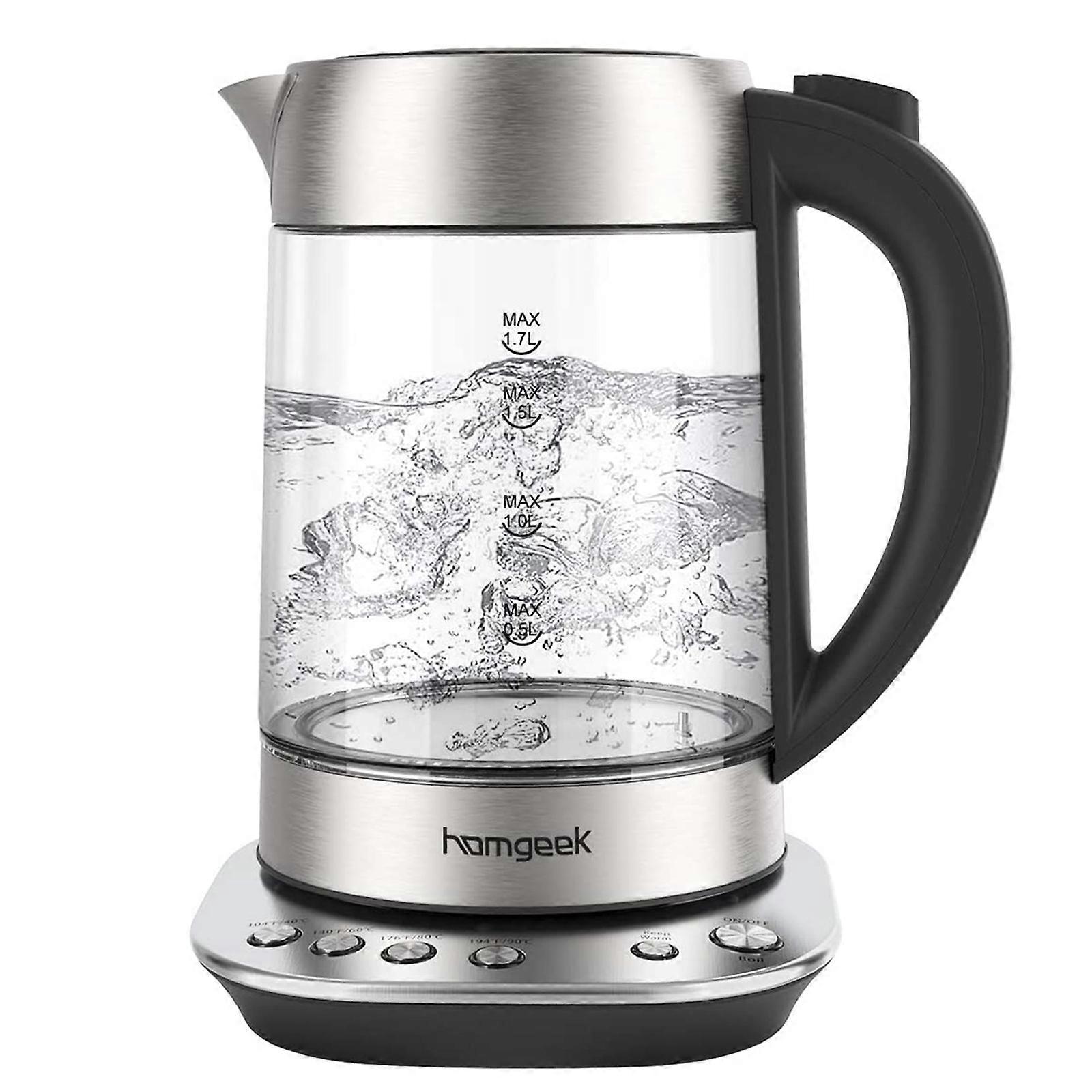 Kettle 2200 Watt KettleTemperature Adjustable Auto Off Quick Heating 1.7L