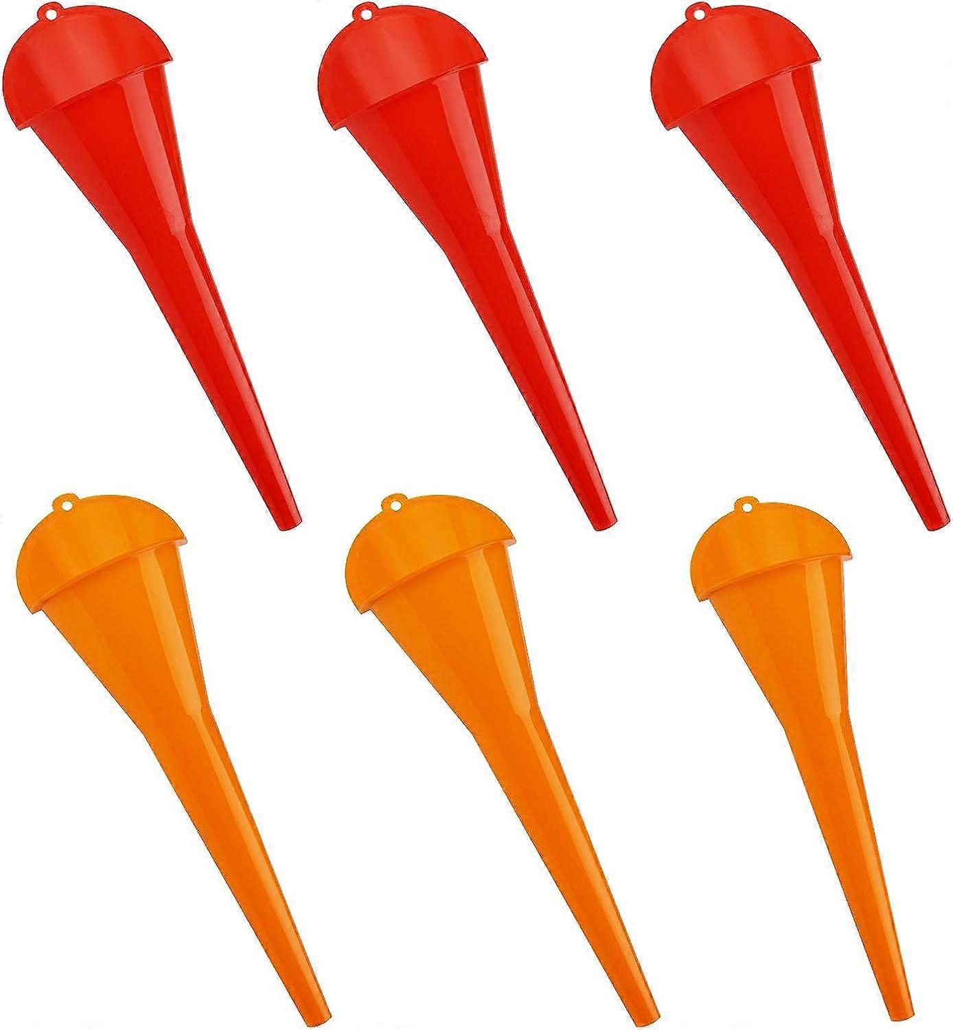 6PCS Long Funnel Multi-Function Replacement Anti-Drip Oil Filter Funnel Kit