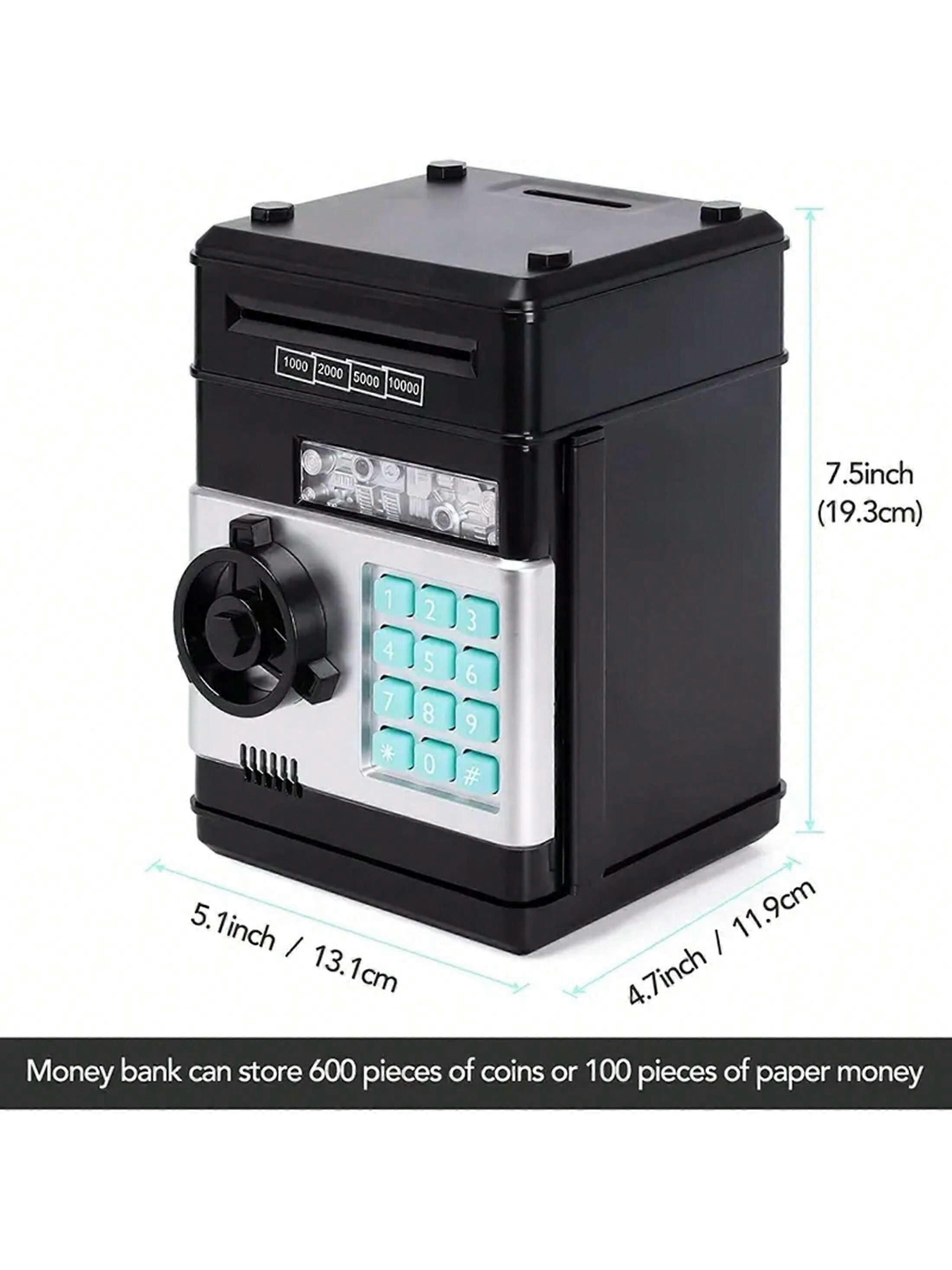 1pc-Creative Cartoon Money Boxes ATM Rotating Password Bank Mini Kids Coin Saving Deposit Safe Box With Combination Lock