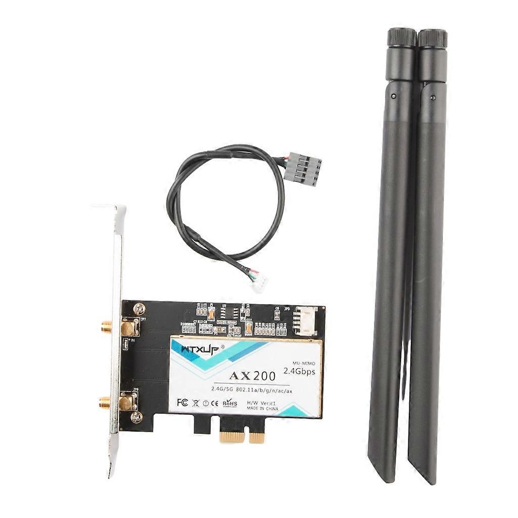 AX200 3000Mbps WiFi 6 BT5.0 Wireless NetworkCard 2400/ 574Mbps 2.4G/5G WiFi6