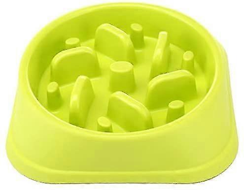 Slow Feeding Dog Bowl Slow Feeding Non-slip Design Fun Interactive Feeding Dogs Green