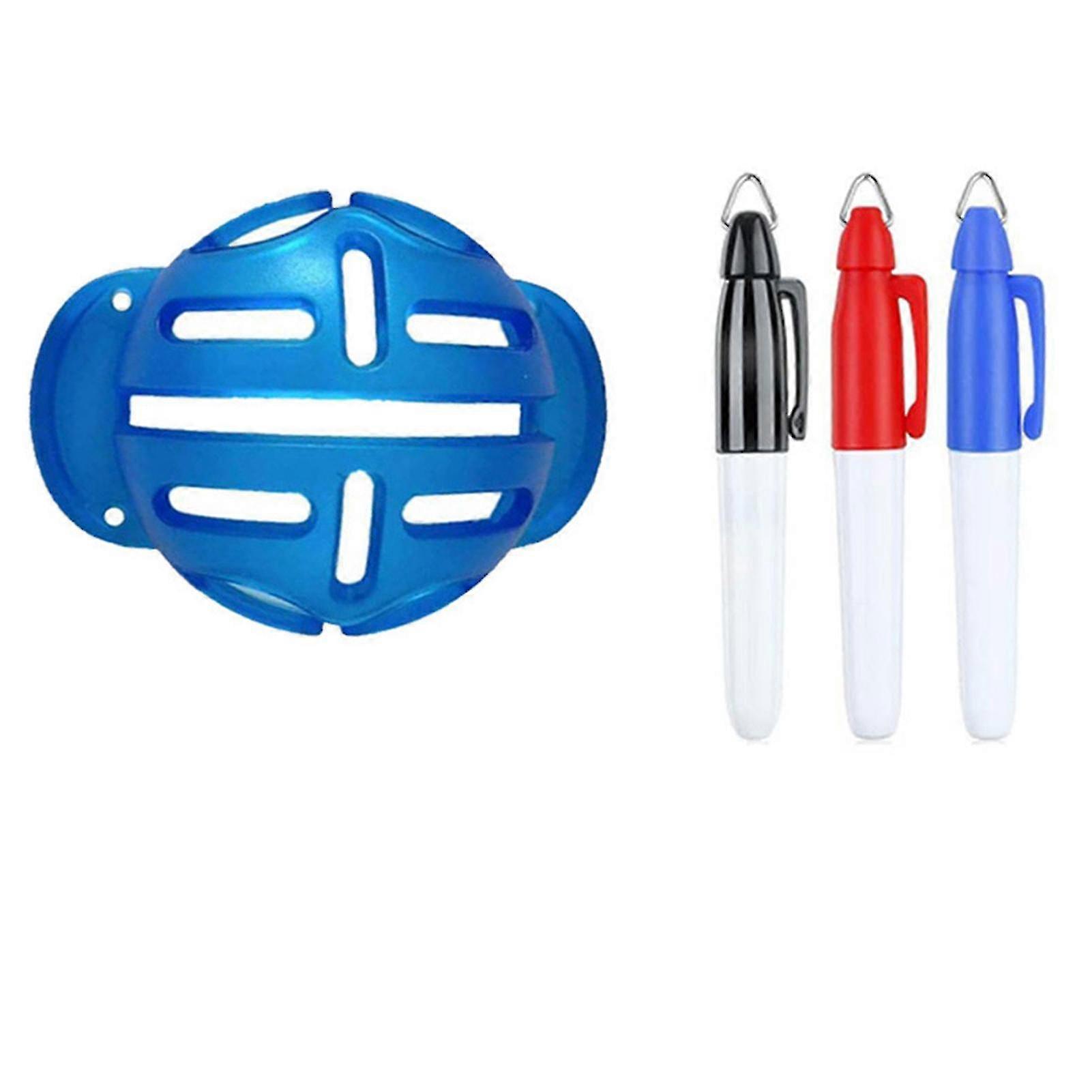 Golfs Ball Marker Set Portable Golfs Ball Scriber Golfs Ball Marking Alignment Tool-4